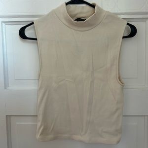 Zara cream turtleneck top